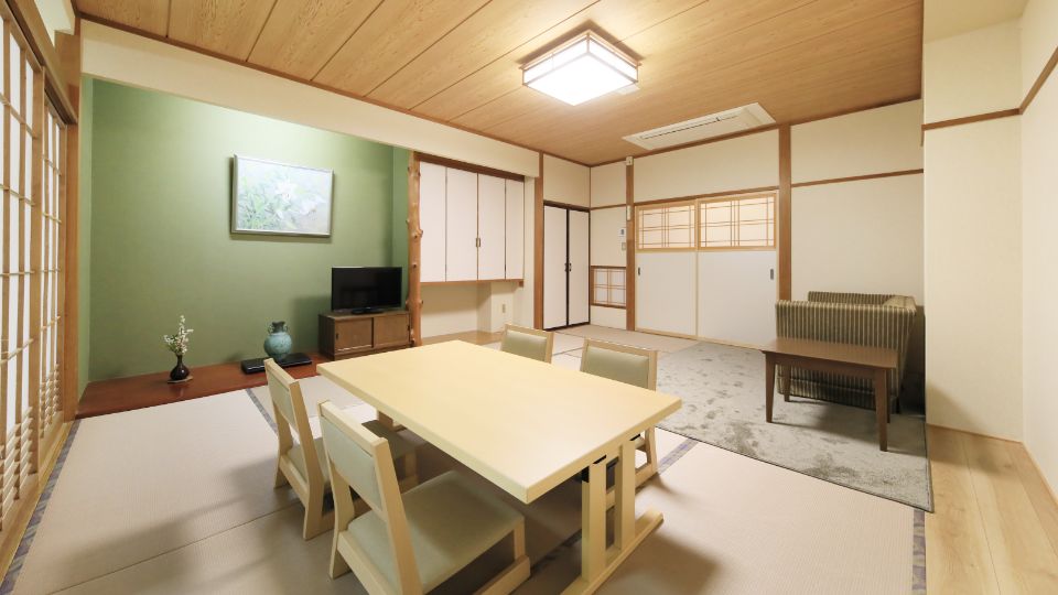 【リニューアル】富⼠⼭側客室（和ツイン）